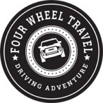the logo for four wheel travel driving adventure